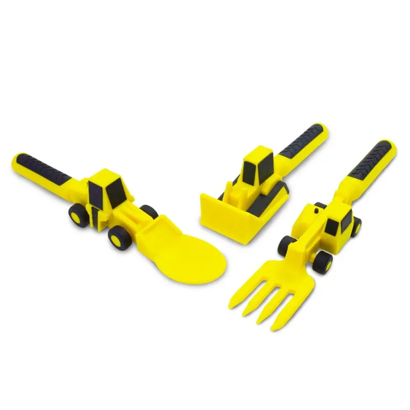 Construction Zone Utensil Set – Playful Building-Themed Kids’ Cutlery 1