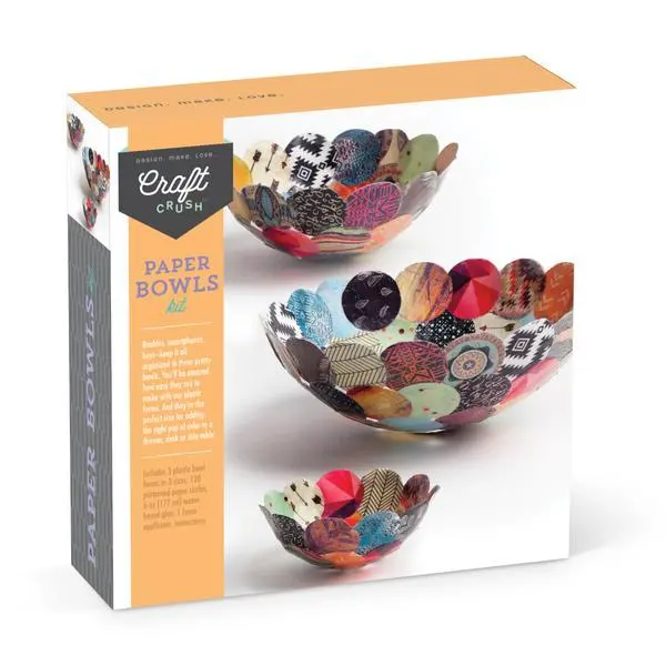 Craft Crush: Decorative Paper Bowls Kit 1