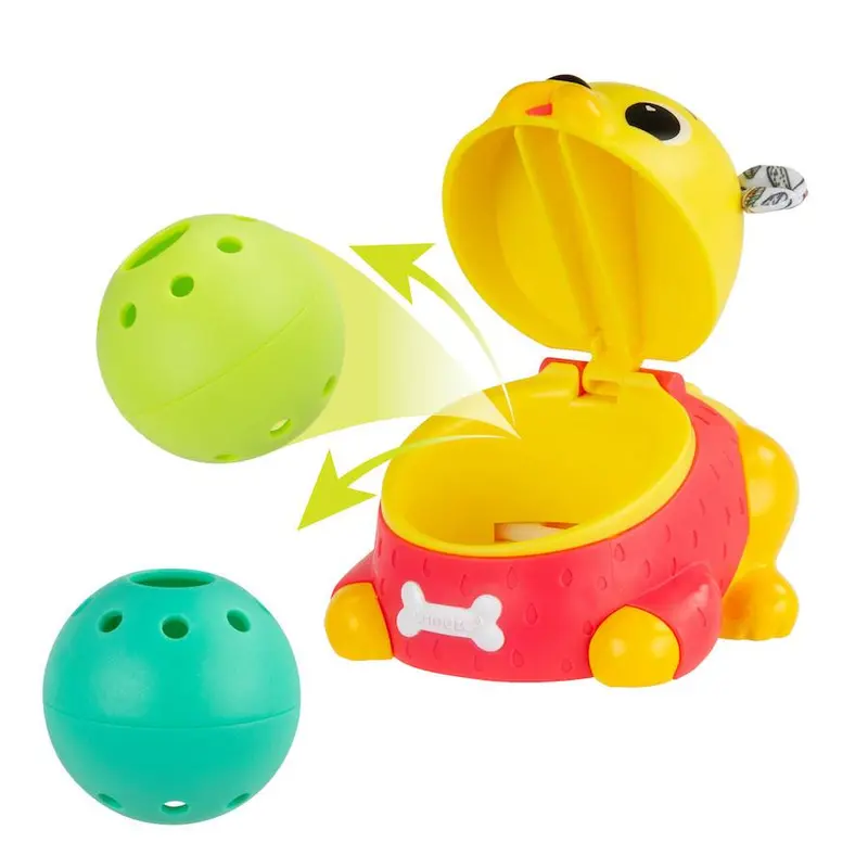 Crawl & Chase Pug Squeaky Popper Toy 1