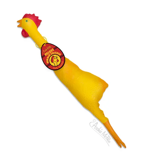 Deluxe Rubber Chicken Novelty Toy 1