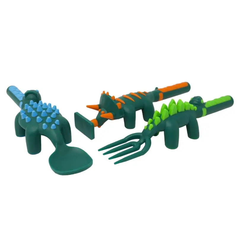 Dinosaur-Themed Utensil Set For Toddlers – Fun Feeding Tools With Dino Designs 1