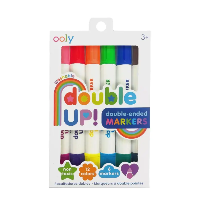 Double Up Dual-Tip Art Markers – Washable & Vibrant 1
