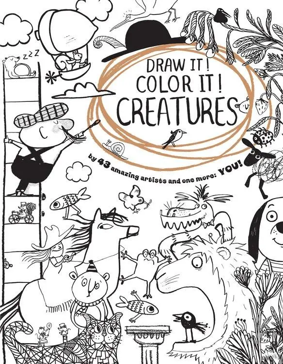 Draw It, Color It: Amazing Creatures Activity Book 1