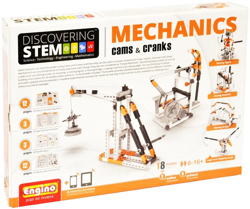Engino Cams And Cranks Engineering Set 1