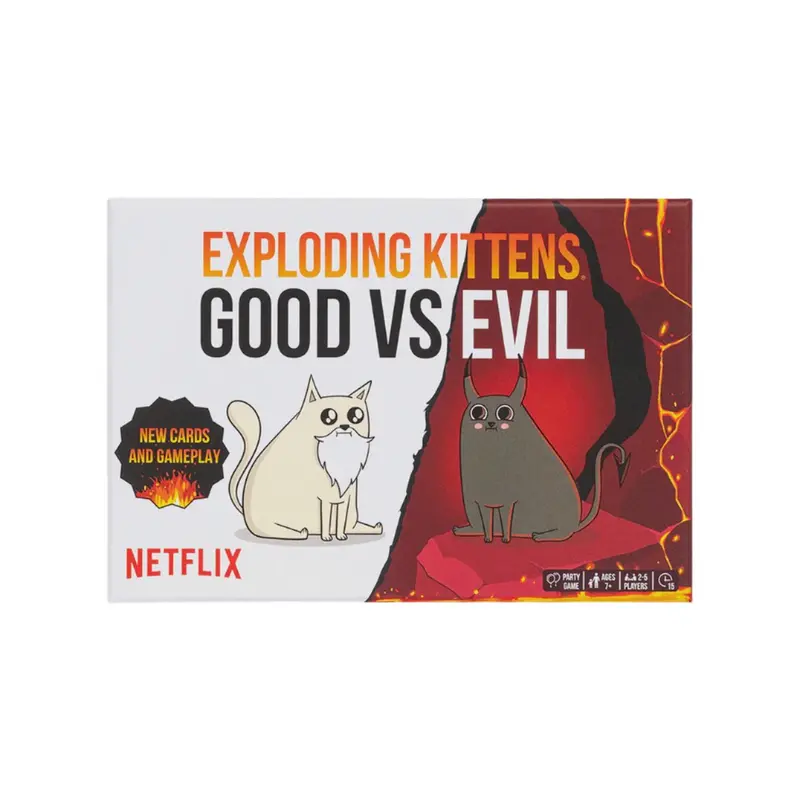 Exploding Kittens: Good Vs Evil Expansion – Card Game Sequel With Moral Twists 1