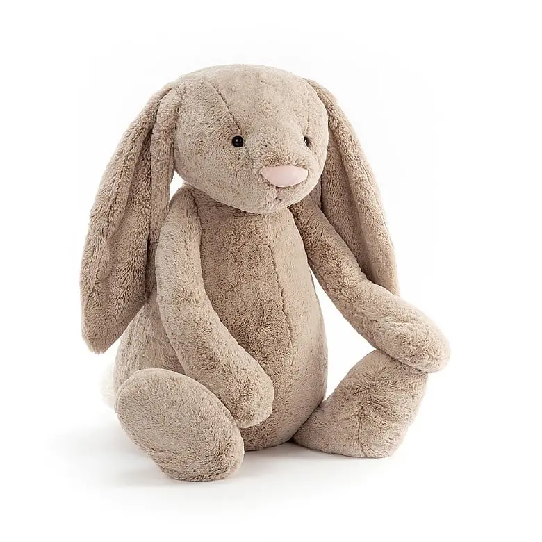 Extra-Large Beige Bashful Bunny Plush 1