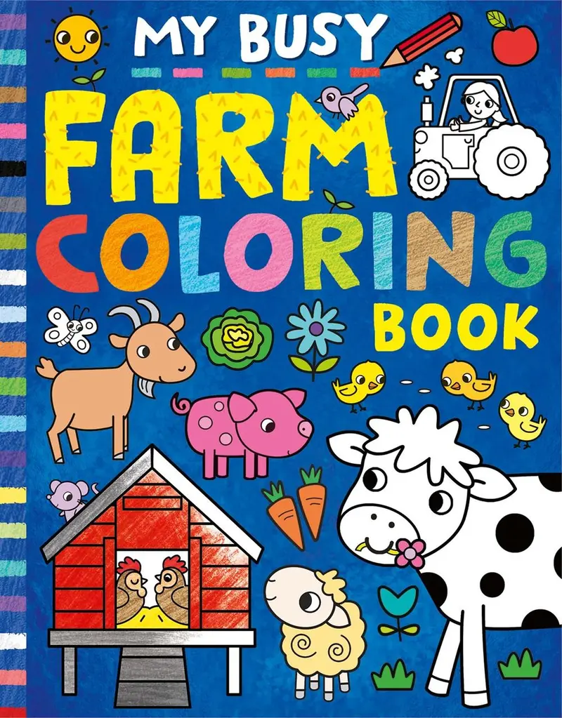 Farm Life Coloring Book Featuring Animals And Activities 1