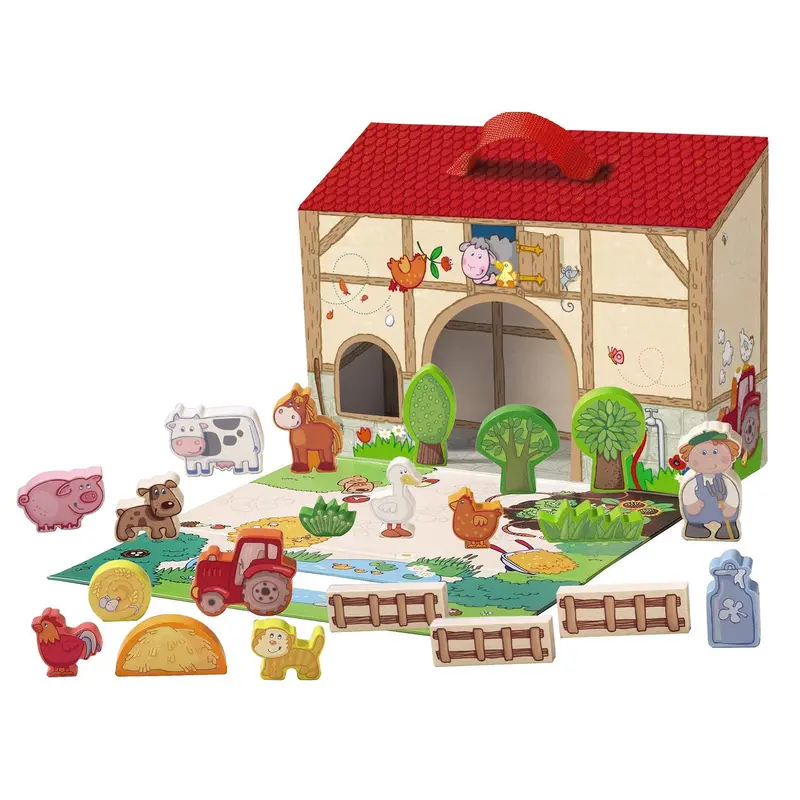 Farming Around Playset – Animal & Tractor Themed Toys 1