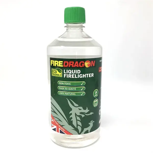 Firedragon Liquid Firelighter – 1L Eco-Friendly Ignition Fuel 1