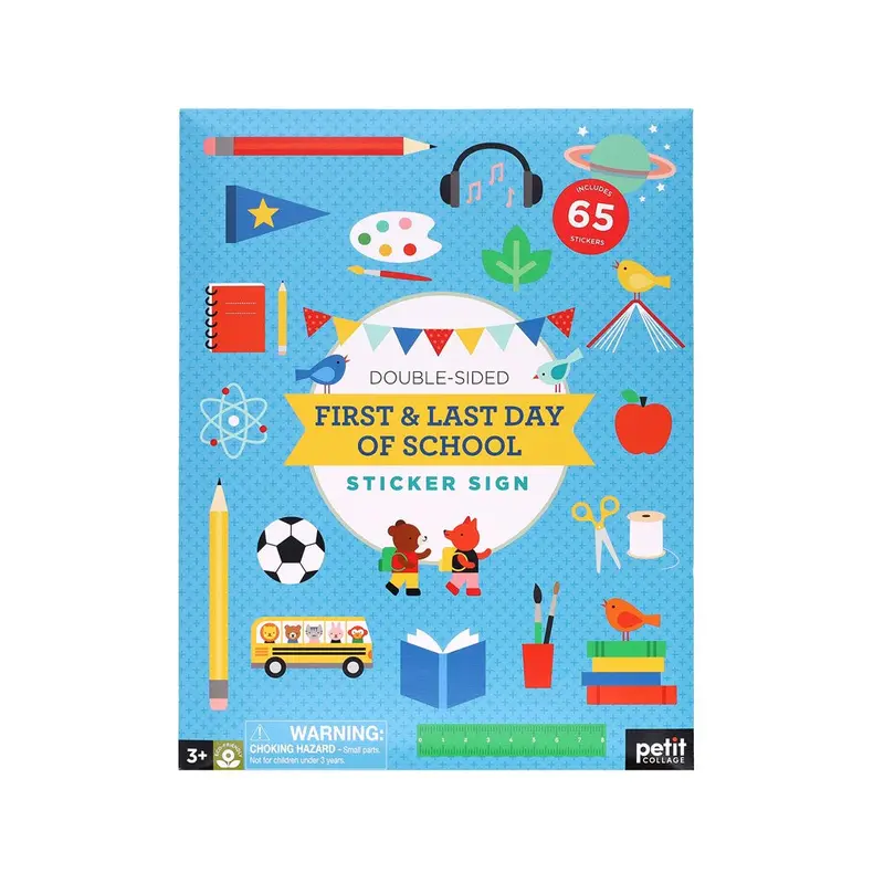 First & Last Day Of School Commemorative Sticker Set 1