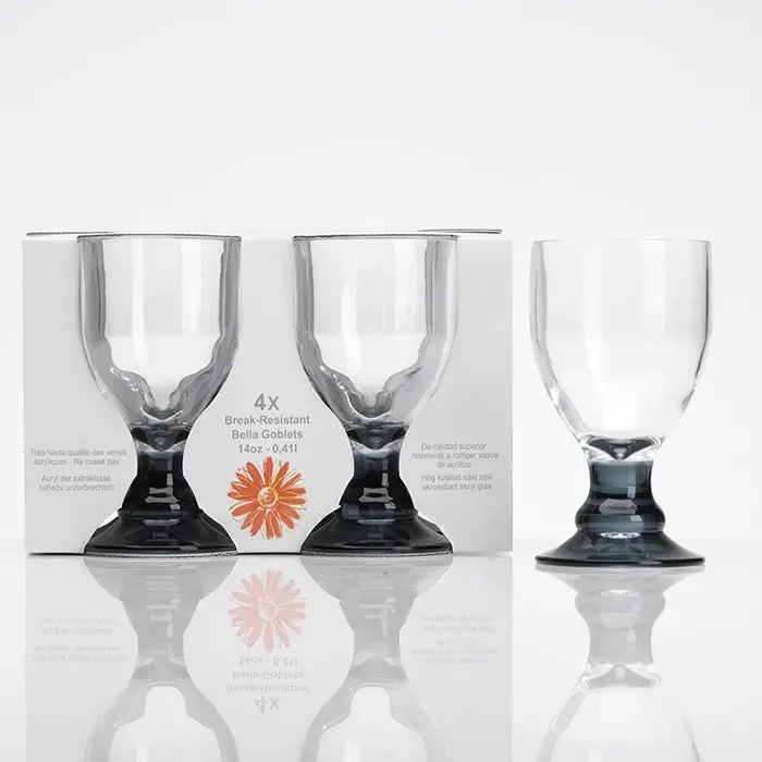 Flamefield Bella Acrylic Goblet – Smoked Tint 1