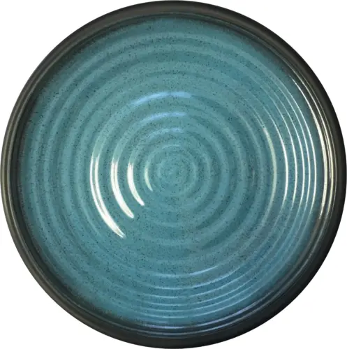 Flamefield Granite Aqua Melamine Side Plate - Compact Melamine Appetizer Dish 1