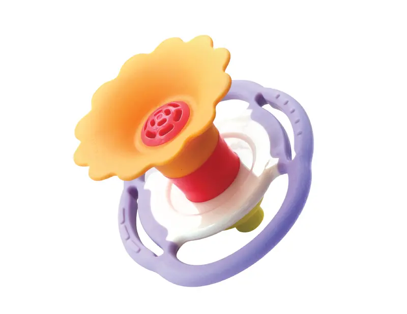 Floral Design Whistle Teether For Infants 1
