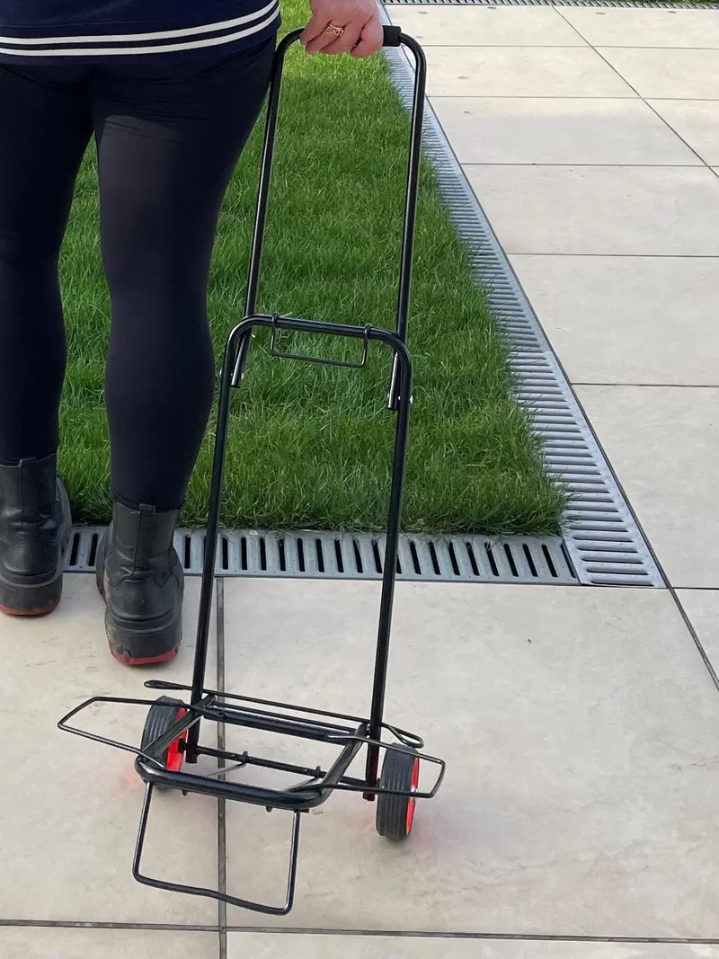 Foldable Lightweight Luggage Trolley With Telescopic Handle 1
