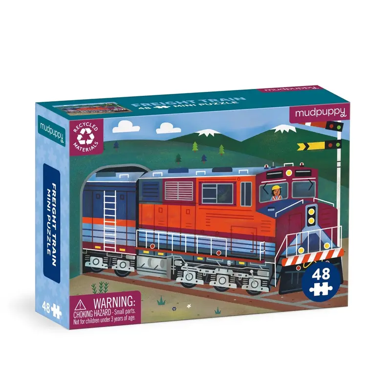 Freight Train 48-Piece Jigsaw Puzzle: Early Learning Puzzle Game 1