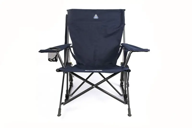 Gci Kickback Rocker Camping Chair – Indigo Blue Reclining Design 1