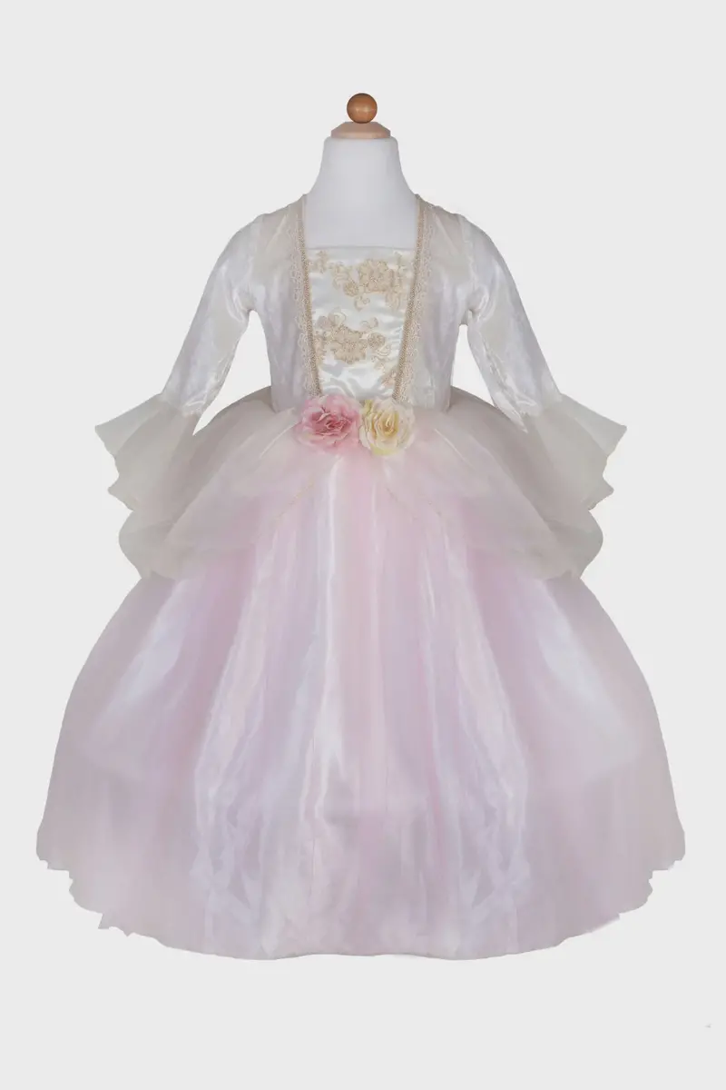 Golden Rose Princess Dress – Regal Costume With Floral Details, Size 5–6 1