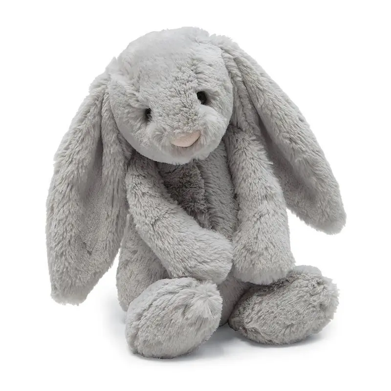 Grey Bashful Bunny Large Plush Toy 1