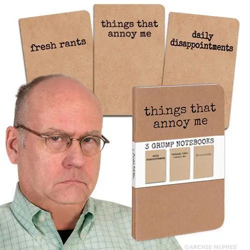 Grump-Themed Lined Notebook Set 1