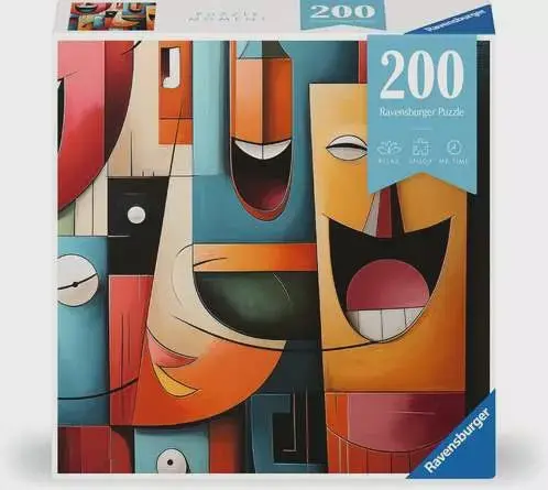 Happy Cubism Abstract Design Puzzle – 200 Pieces 1
