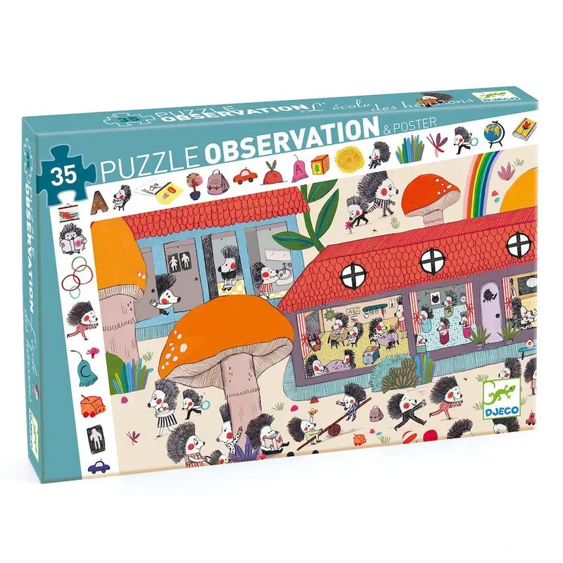 Hedgehogs At Play – 35-Piece Observation Puzzle 1