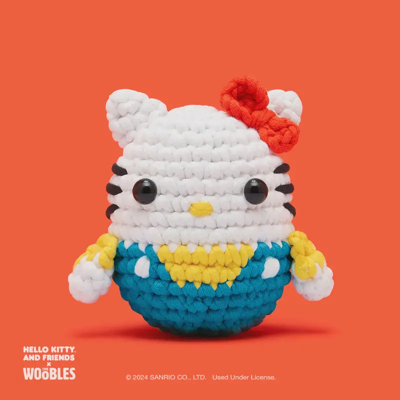 Hello Kitty Beginner Crochet Kit – Learn-To-Stitch Craft Set 1