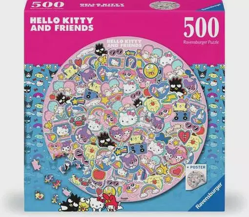 Hello Kitty Round Puzzle – 500-Piece Circular Challenge 1