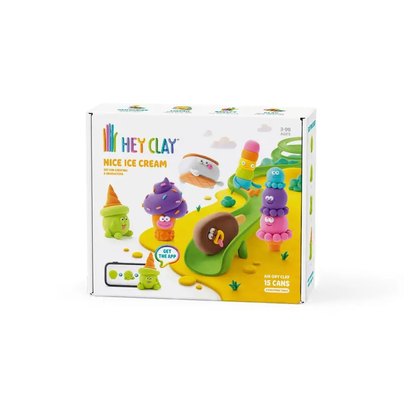 Hey Clay Ice Cream Sculpting Set With Tools 1
