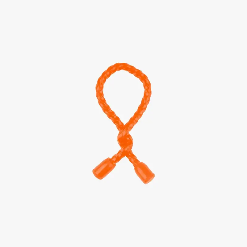 Highlander Silicone Gear Twist Cable Wrap – 6-Inch Orange 1