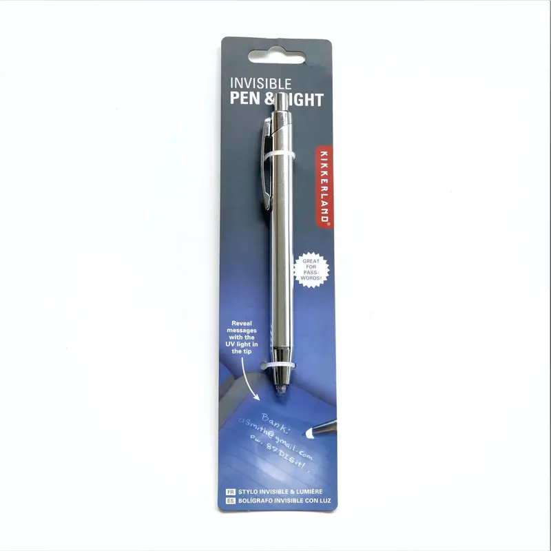 Invisible Ink Pen With Uv Light – Secret Message Writing Kit 1