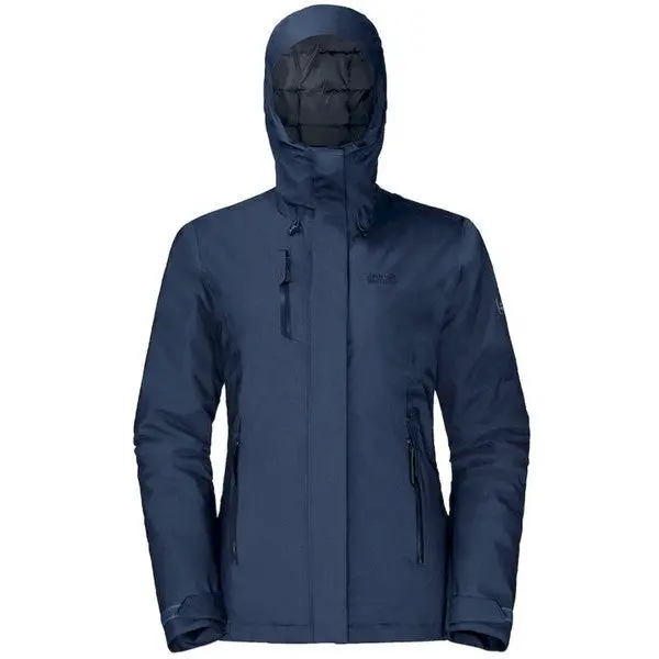 Jack Wolfskin Women'S Troposphere Lightweight Weatherproof Jacket – Dark Indigo 1