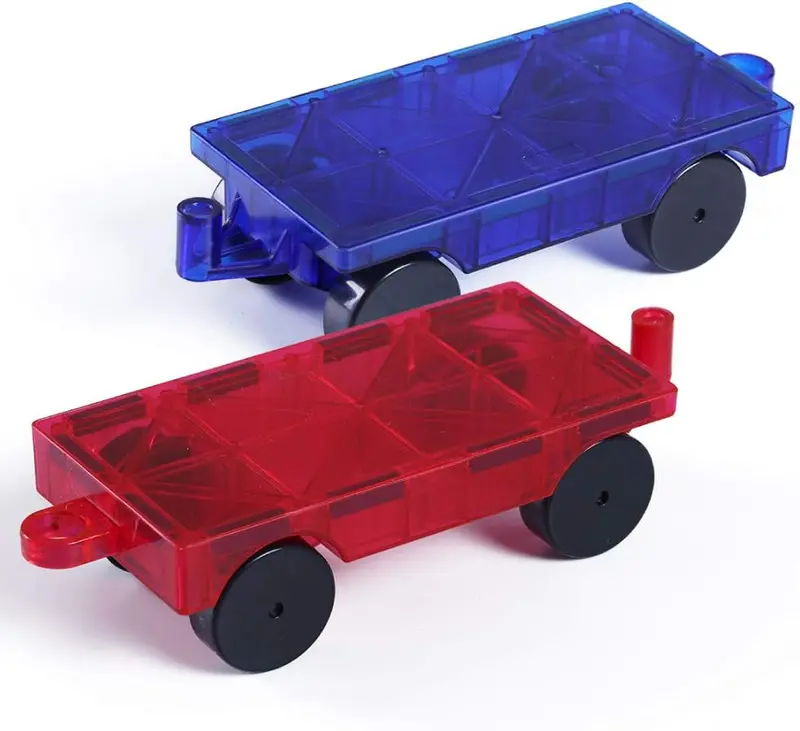 Jasonwell Expandable Magnetic Building Set – Vehicle And Amusement Ride Accessories For Magna Tiles 1
