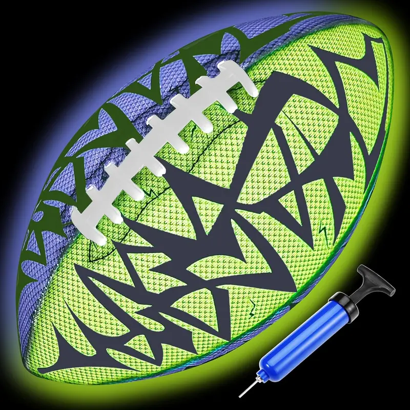 Jasonwell Glow-In-The-Dark Football – No. 6 Light-Up Ball For Youth And Teens 1