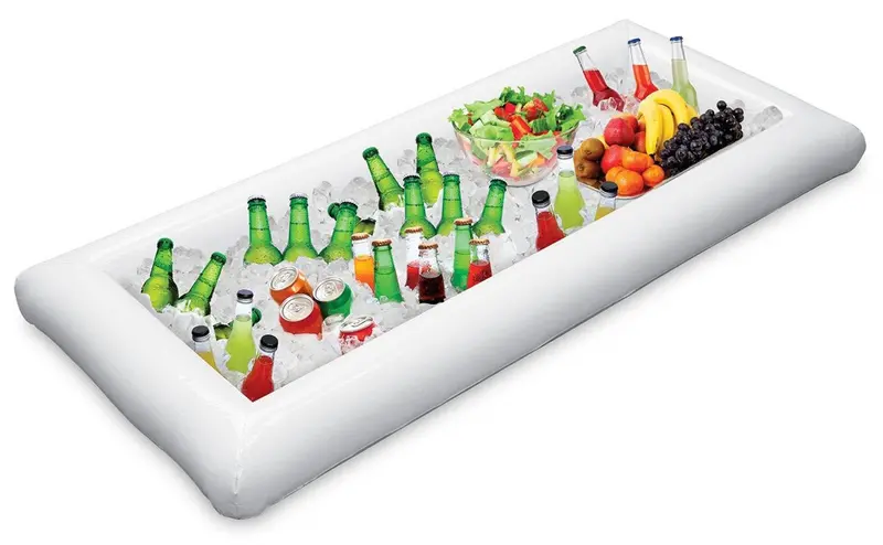 Jasonwell Inflatable Serving Bar With Cooler Tray For Food, Drinks, And Ice – Indoor/Outdoor Bbq, Picnic, Pool, Or Beach Use 1