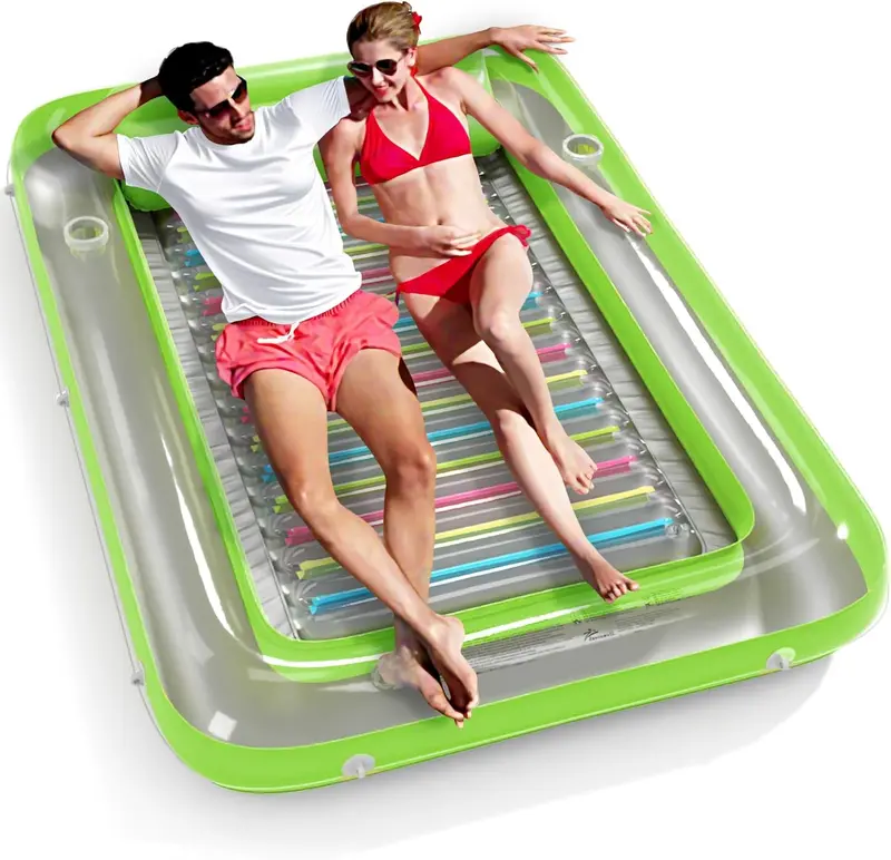 Jasonwell Kr-Xl Sunbathing Lounge – Extra-Large Inflatable Tanning Mat With Weighted Water Core For Calm-Water Relaxation 1