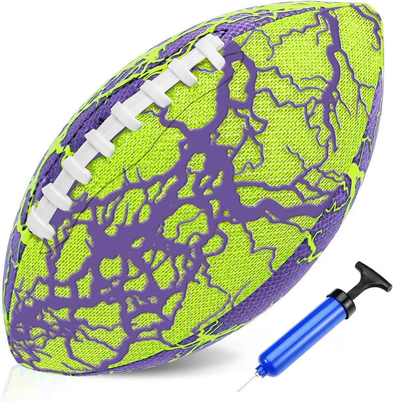 Jasonwell Waterproof Pool Football – High-Grip, Buoyant Water Ball For Swimming Pools, Beaches, Lakes & Backyard Fun (Single Pack, G&P) 1