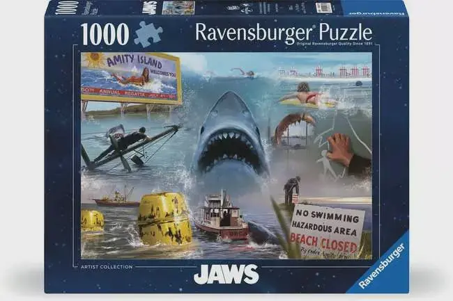 Jaws Movie Tribute – 1000-Piece Vintage Puzzle 1