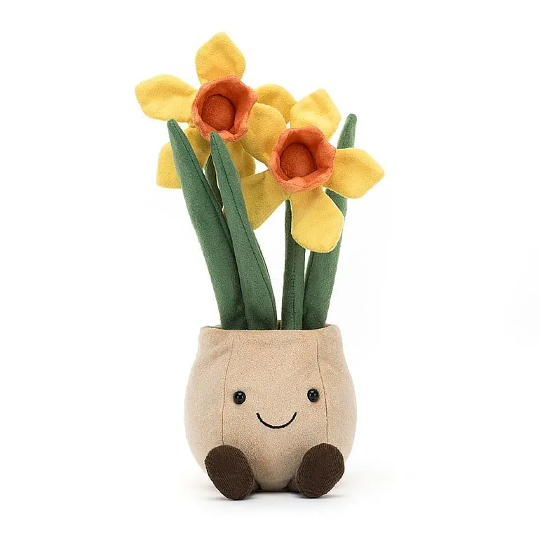 Jellycat Amuseable Daffodil Pot – Floral Plush Container 1