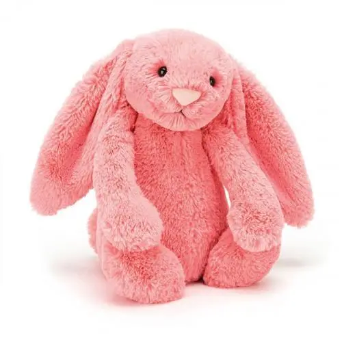 Jellycat Bashful Coral Bunny – Medium Plush Rabbit 1