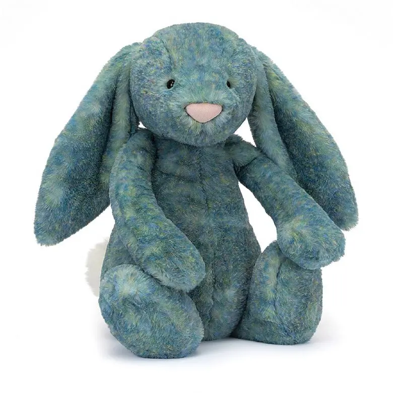 Jellycat Bashful Luxe Bunny – Azure Blue, Extra-Large 1