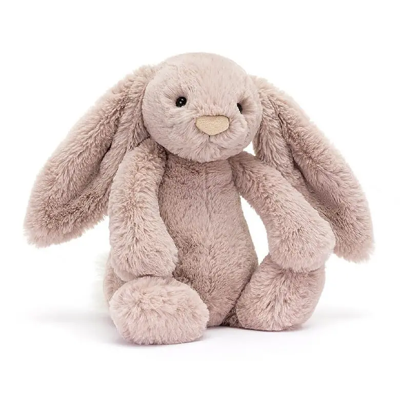 Jellycat Bashful Luxe Rosa Bunny – Medium Size 1