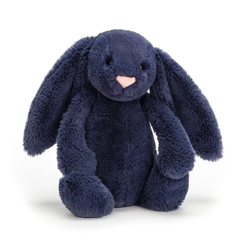 Jellycat Bashful Navy Bunny – Medium Plush Toy 1