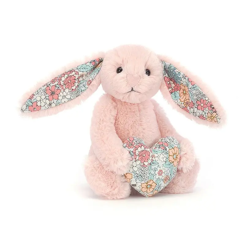 Jellycat Blossom Heart Blush Bunny – Rosy-Toned Plush Rabbit 1