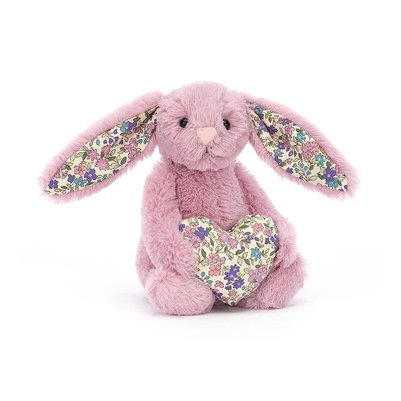 Jellycat Blossom Heart Tulip Bunny – Floral-Heart Plush Rabbit 1