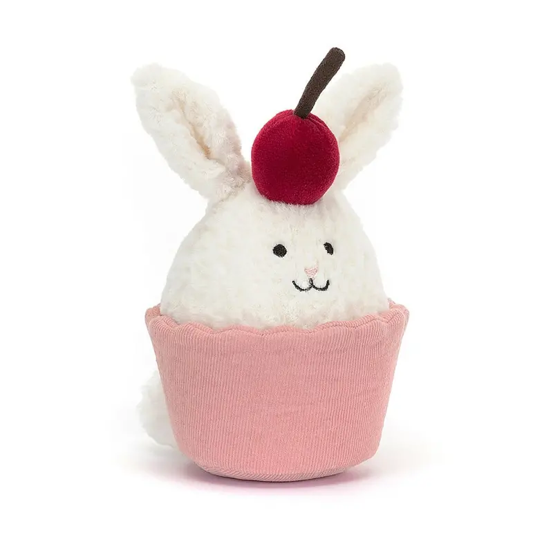 Jellycat Dainty Dessert Bunny – Cupcake-Shaped Plush 1