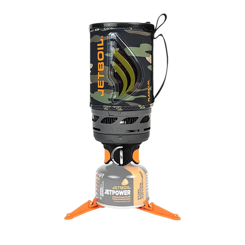 Jetboil Flash 1L Dark Camo Stove – Ultra-Fast Boiling Backpacking Cooker 1