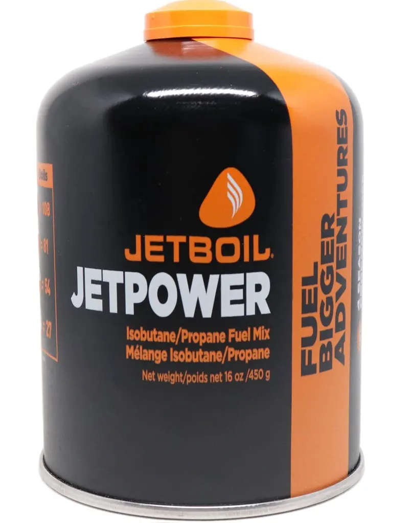 Jetboil Jetpower Fuel Canister – 450G Isobutane-Propane Mix 1