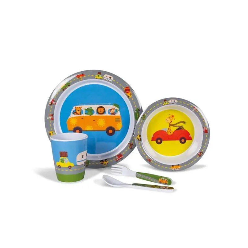 Kampa Animal Traffic Melamine Dinnerware Set 1