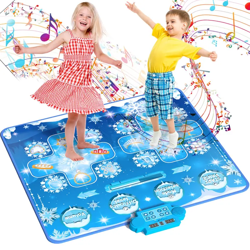 Kids’ Interactive Dance Mat – 2-Player Frozen-Themed Electronic Floor Game For Ages 3+ 1