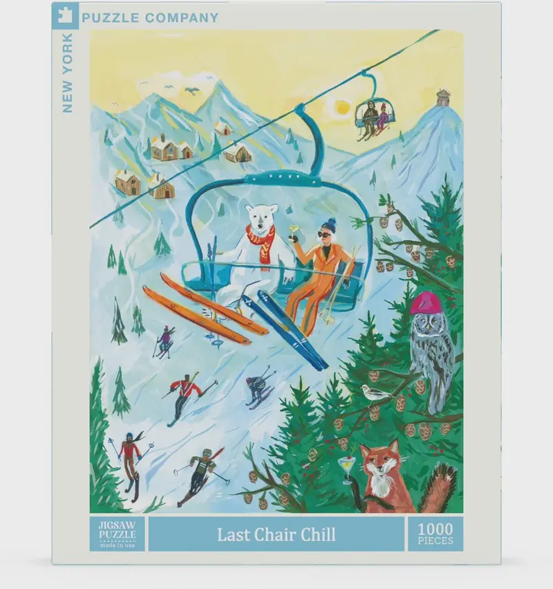 Last Chair Chill – Alpine Ski Resort 1000-Piece Puzzle 1